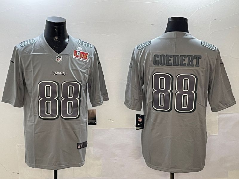 Men Philadelphia Eagles #88 Goedert Grey 2025 Nike Vapor Limited NFL Jersey style 2103